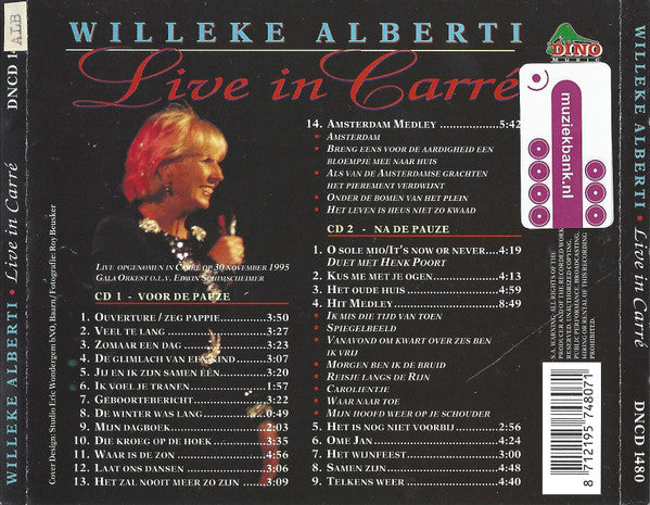 Willeke Alberti : Live In Carré (2xCD, Album)