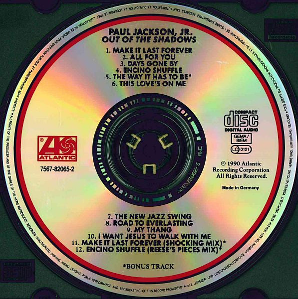 Paul Jackson Jr. : Out Of The Shadows (CD, Album)