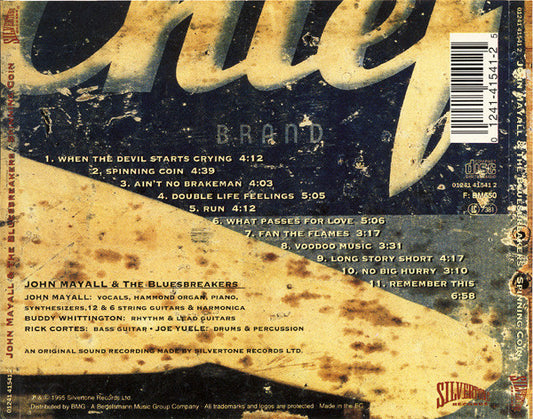 John Mayall & The Bluesbreakers : Spinning Coin (CD, Album)