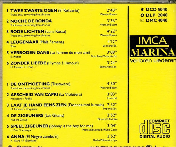 Imca Marina : Verloren Liederen (CD, Album)