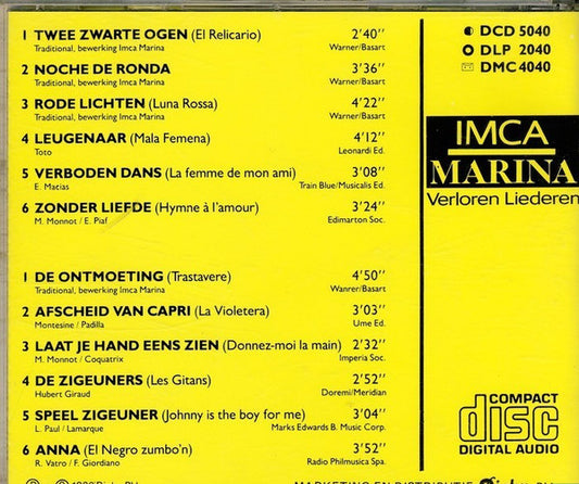 Imca Marina : Verloren Liederen (CD, Album)