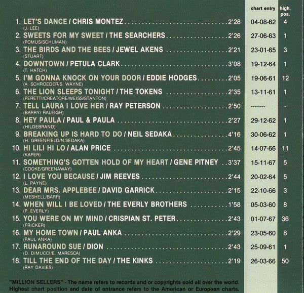 Various : Million Sellers 5 The Sixties (CD, Comp)