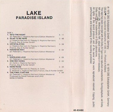 Lake (2) : Paradise Island (Cass, Album)