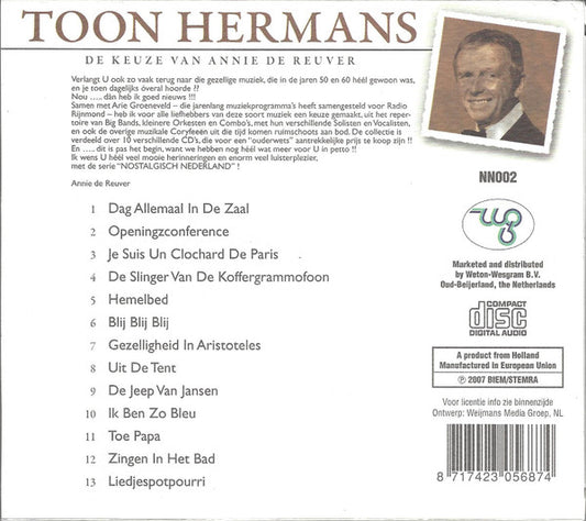 Toon Hermans : De Keuze Van Annie de Reuver (CD, Comp)