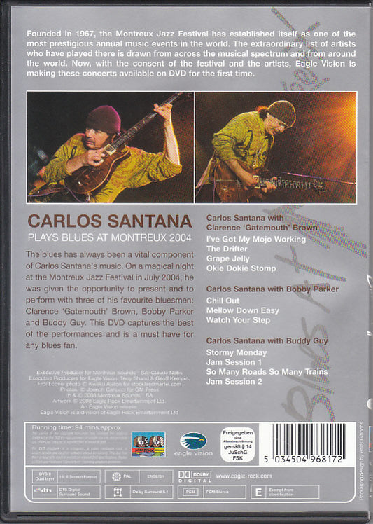 Carlos Santana : Carlos Santana Plays Blues At Montreux 2004 (DVD-V, PAL)