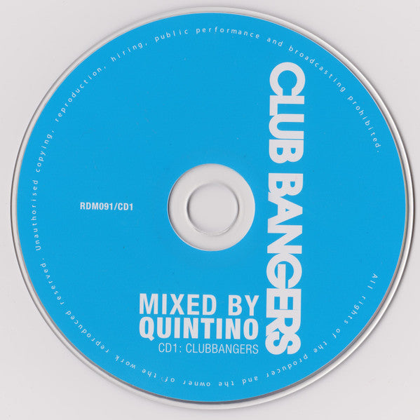 Quintino : Clubbangers (2xCD, Mixed)
