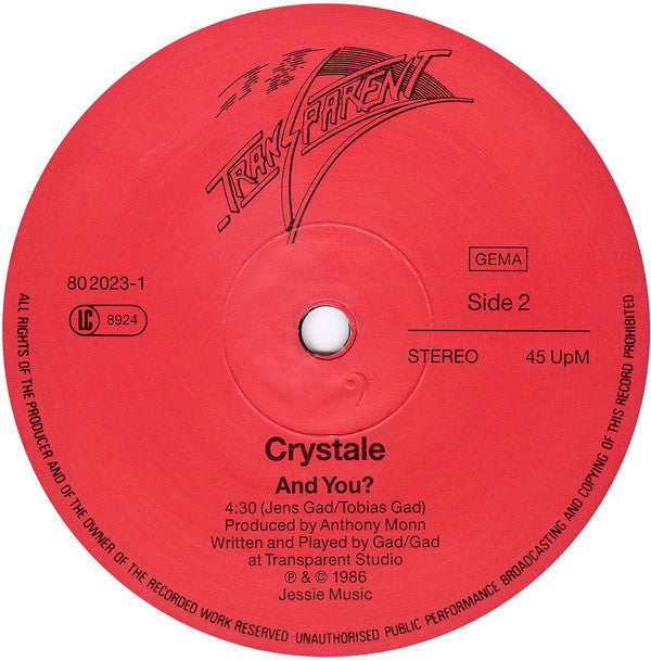 Crystale : Love Attack (12", Maxi)