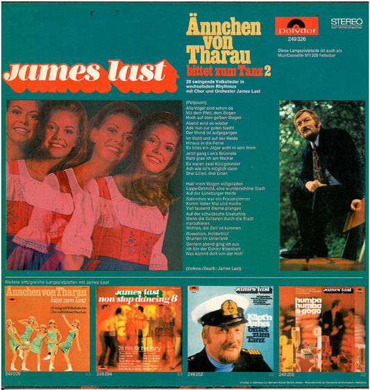 James Last : Ännchen Von Tharau Bittet Zum Tanz 2 (LP, Album, Mixed)