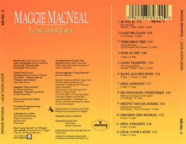 Maggie MacNeal : Leuk Voor Later (CD, Album)