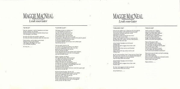 Maggie MacNeal : Leuk Voor Later (CD, Album)