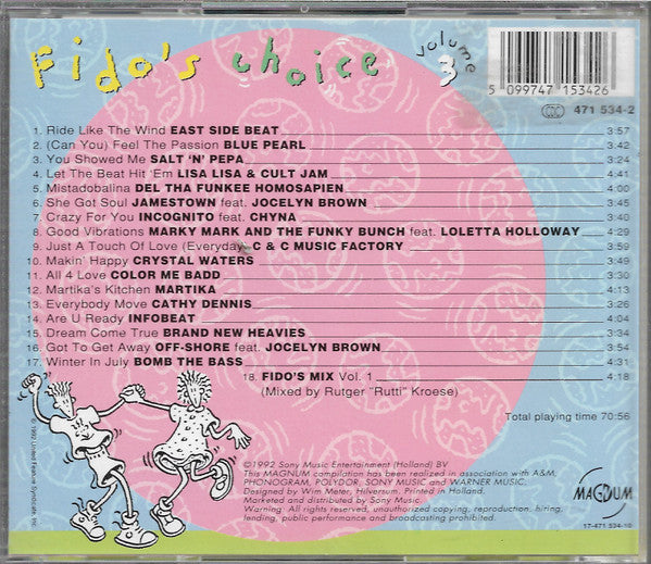 Various : Fido's Choice Volume 3 - More Cool Dance Trax (CD, Comp)