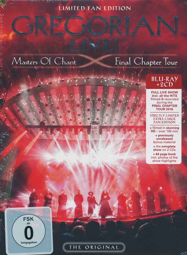 Gregorian : Live! Masters Of Chant - Final Chapter Tour (Limited Mediabook Edition) (Blu-ray + 2xCD + Album, Ltd, Med)
