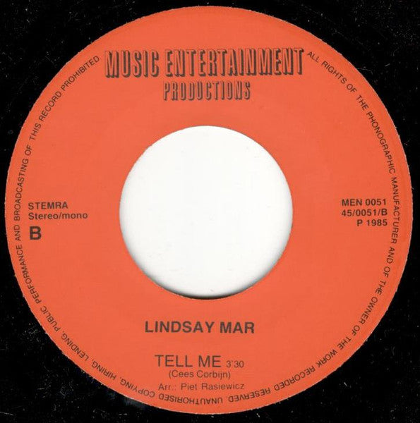 Lindsay Mar : I Need (7", Single)