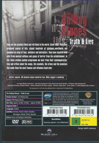 The Rolling Stones : Truth & Lies (DVD-V)