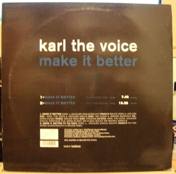 Karl The Voice : Make It Better (12")