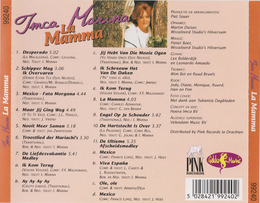 Imca Marina : La Mamma (CD, Album)