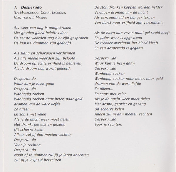 Imca Marina : La Mamma (CD, Album)