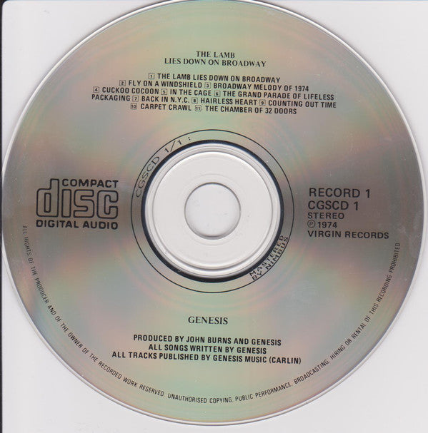 Genesis : The Lamb Lies Down On Broadway (2xCD, Album, RE)