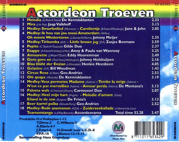 Various : Accordeon Troeven  (CD, Comp)