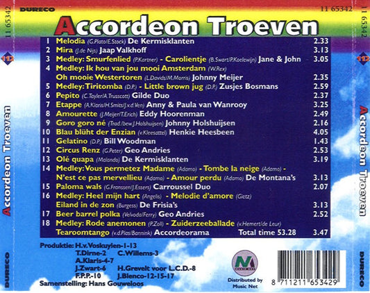 Various : Accordeon Troeven  (CD, Comp)