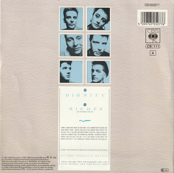 Deacon Blue : Dignity (7", Single)