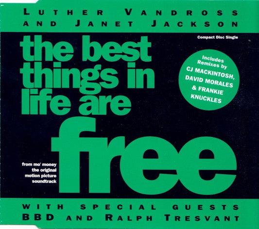 Luther Vandross & Janet Jackson : The Best Things In Life Are Free (CD, Single)