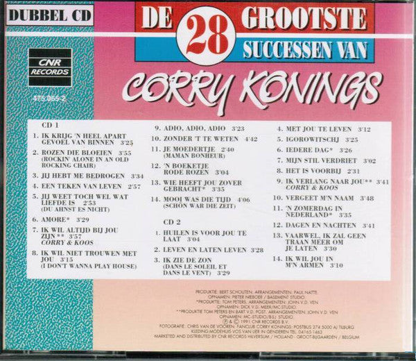 Corry Konings : De 28 Grootste Successen Van Corry Konings (2xCD, Comp)
