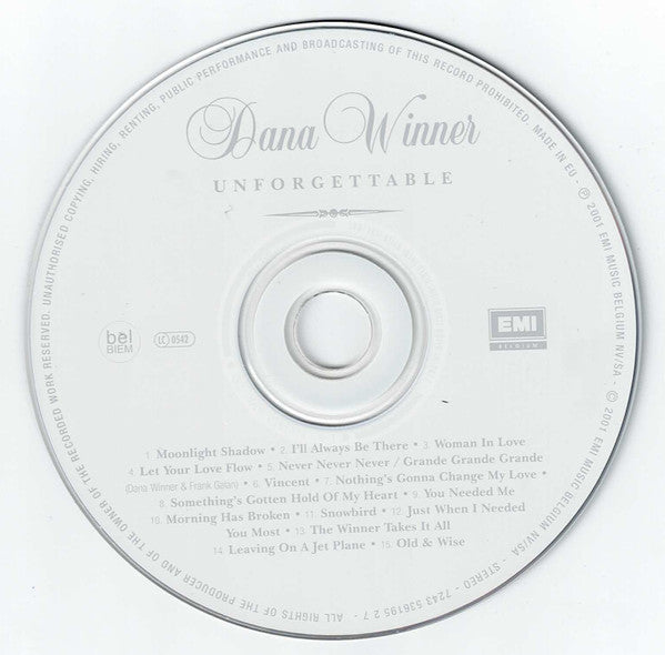 Dana Winner : Unforgettable (CD, Album)