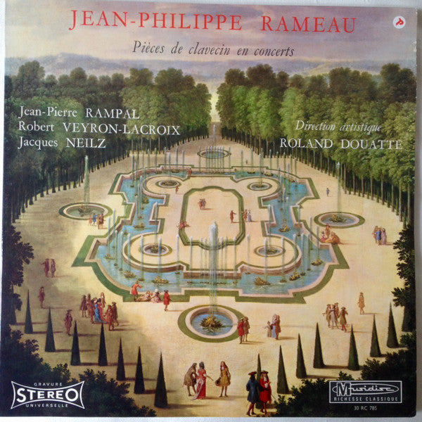 Jean-Philippe Rameau, Jean-Pierre Rampal, Robert Veyron-Lacroix, Jacques Neilz : Pièces De Clavecin En Concerts (LP, RE)
