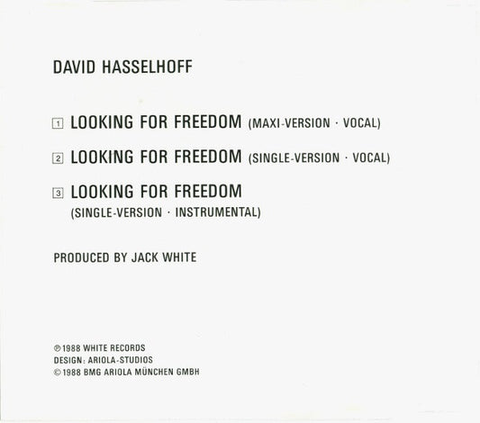 David Hasselhoff : Looking For Freedom (CD, Maxi)