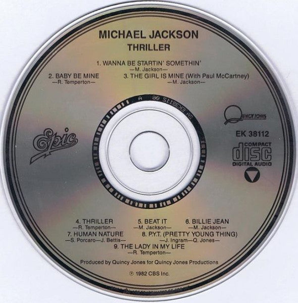 Michael Jackson : Thriller (CD, Album, RP)