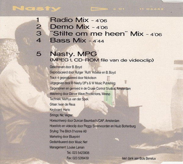Nasty : Een Moment Zonder Jou (CD, Maxi, Enh)