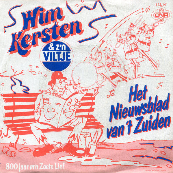 Wim Kersten en De Viltjes : Het Nieuwsblad Van Het Zuiden (7", Single)
