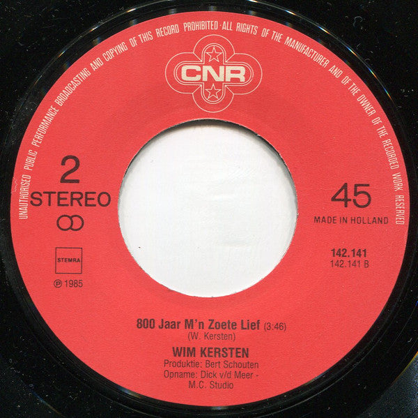 Wim Kersten en De Viltjes : Het Nieuwsblad Van Het Zuiden (7", Single)