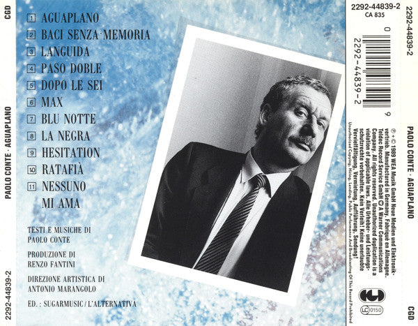 Paolo Conte : Aguaplano (CD, Album, RE)