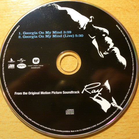 Ray Charles : Georgia On My Mind -  From The Original Picture Soundtrack "Ray" (CD, Single, Promo)