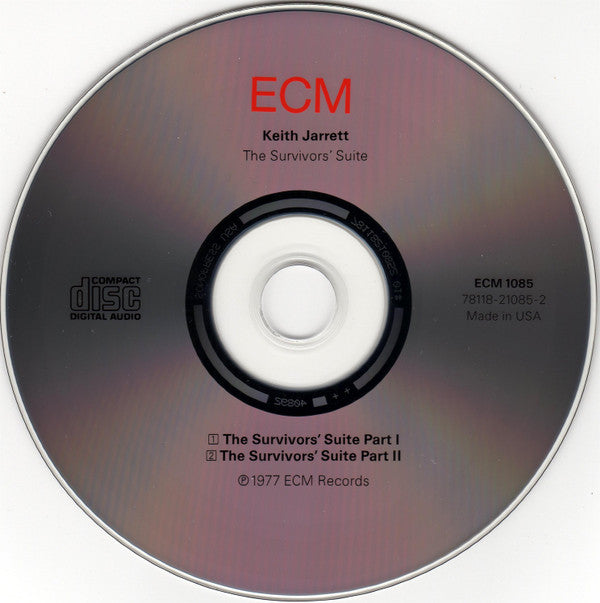 Keith Jarrett : The Survivors' Suite (CD, Album, RE)