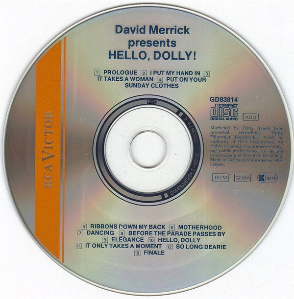 Jerry Herman : Hello, Dolly! (The Original 1964 Broadway Cast Recording) (CD, Album, RE)