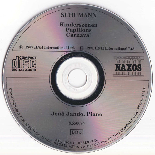 Robert Schumann - Jenö Jandó : Kinderszenen / Papillons / Carnaval (CD, Album)