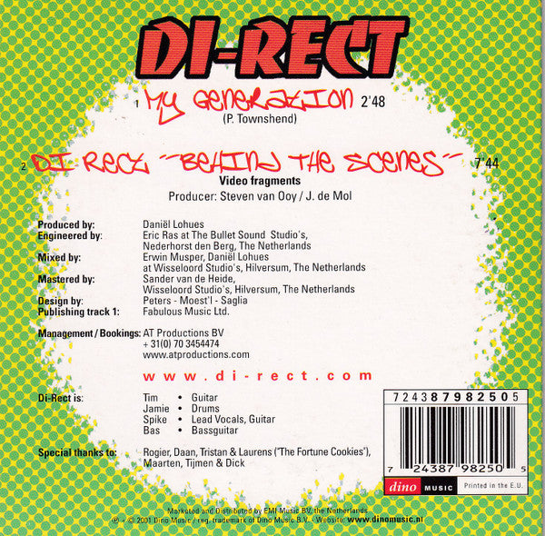 Di-Rect : My Generation (CD, Single, Enh)