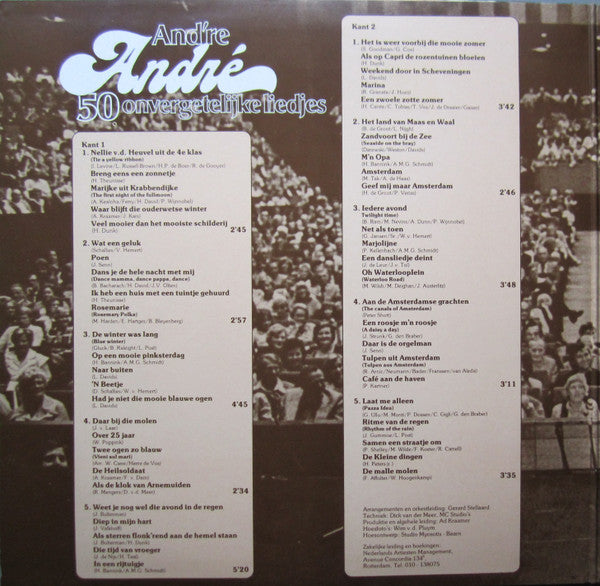 André van Duin : And're André (50 Onvergetelijke Liedjes) (LP, Album)