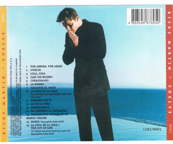 Ricky Martin : Vuelve (CD, Album)