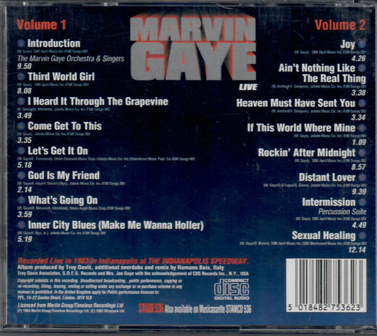 Marvin Gaye : Live (2xCD, Album)