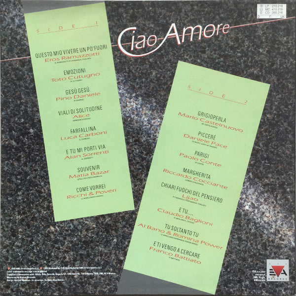 Various : Ciao Amore (LP, Comp)