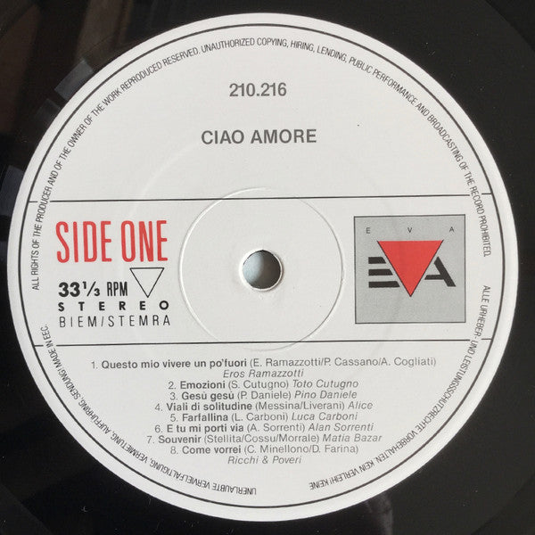 Various : Ciao Amore (LP, Comp)