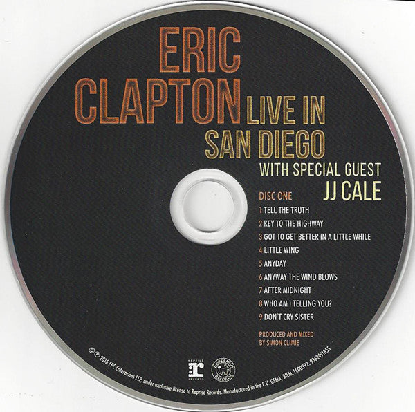 Eric Clapton : Live In San Diego (With Special Guest J.J. Cale) (2xCD, Album)