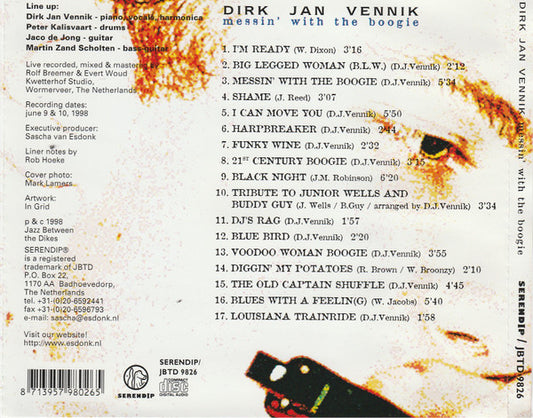 Dirk Jan Vennik : Messin' With The Boogie (CD, Album)