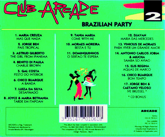 Various : Club Arcade 2 - Brazilian Party (CD, Comp)