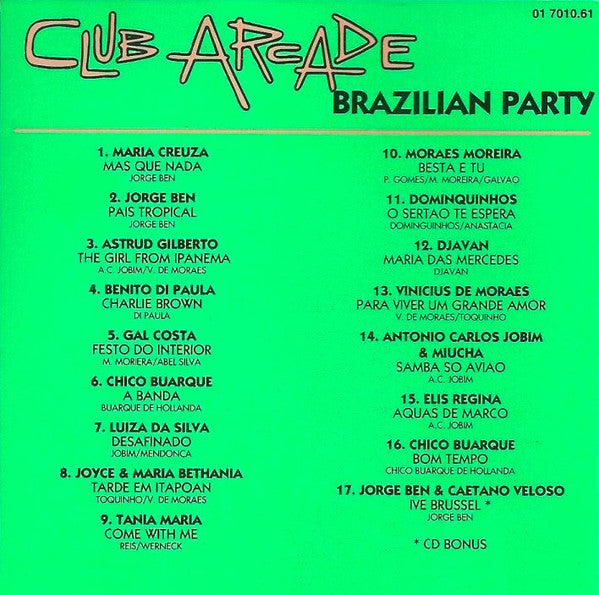 Various : Club Arcade 2 - Brazilian Party (CD, Comp)
