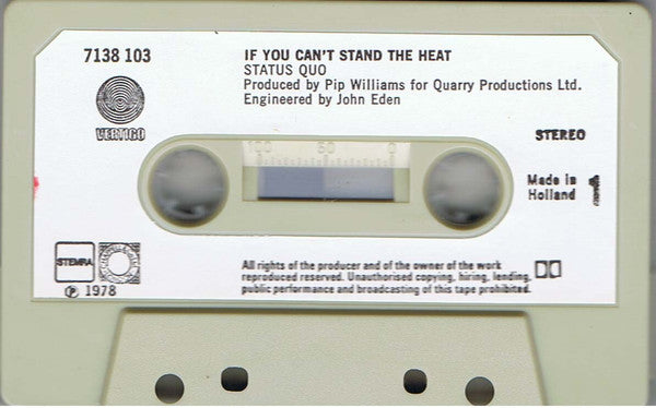 Status Quo : If You Can't Stand The Heat... (Cass, Album)